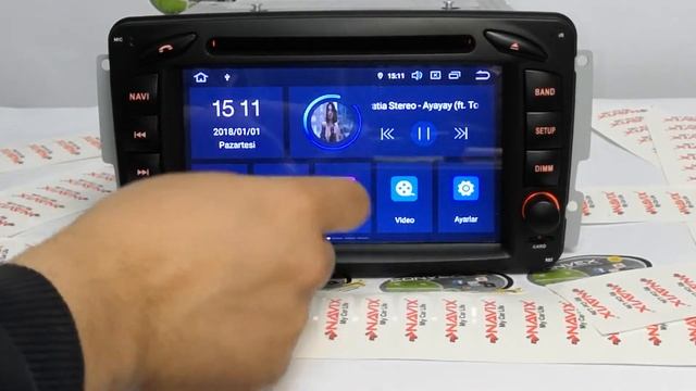 NAVİX MERCEDES BENZ C W203 W209 ANDROİD 9.0 İNCELEME смотреть онлайн