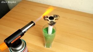 Спиннер против газовой горелки 1000 градусов! Alex Boyko