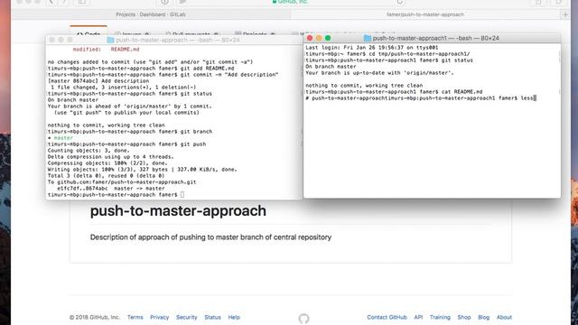 2 0 Git SCM push to master approach смотреть онлайн