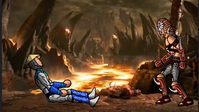 Raiden vs Shao kahn (Mortal kombat) - drawing cartoons 2 смотреть онлайн