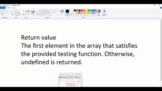 React JS6 Array Find смотреть онлайн