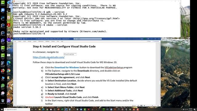 Installing WSL and VS Code on Windows 10 2021 01 11 смотреть онлайн