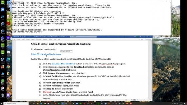 Installing WSL and VS Code on Windows 10 2021 01 11