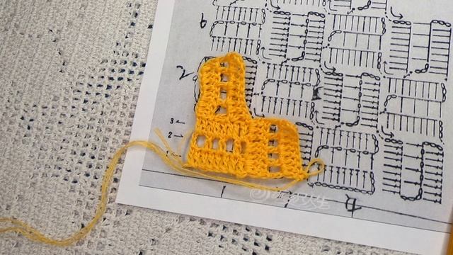 Узор пэчворк , вязание по схеме смотреть онлайн