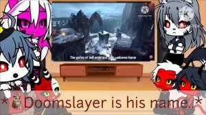 Helluva boss reacts to Doom eternal Rap   Read description