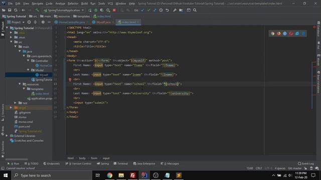 How to submit form using thymleaf and springboot using ModelAttribute смотреть онлайн