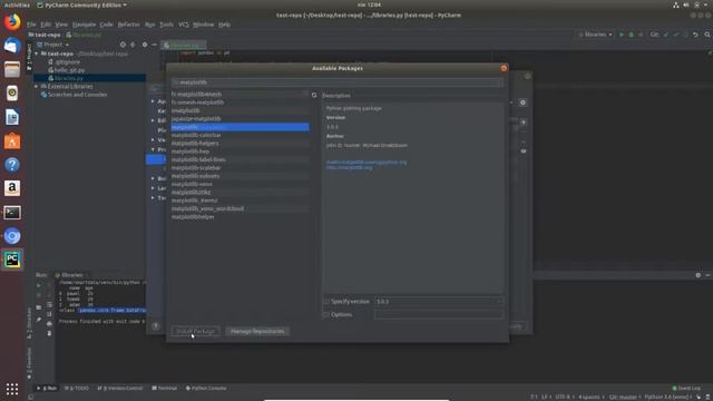 Instalowanie bibliotek IDE PyCharm - tutorial смотреть онлайн