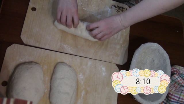 Багет медленного подъема  Часть 2. формовка шара   батона багета