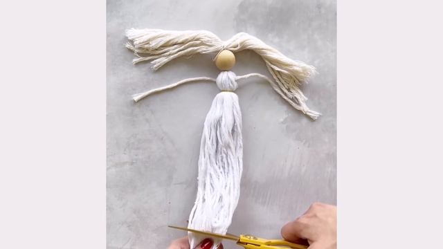 Cómo hacer un angelito de macramé/ DIY muñecas de hilo смотреть онлайн
