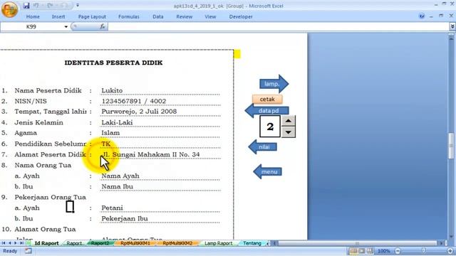 simpan raport dari excel ke pdf mudah смотреть онлайн