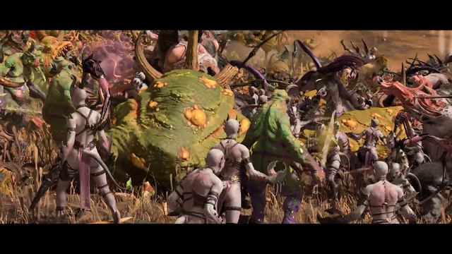 Total War Warhammer 3 | Herald Of Nurgle Invade Exalted Keeper Of Secrets | The Cinematic Battle смотреть онлайн
