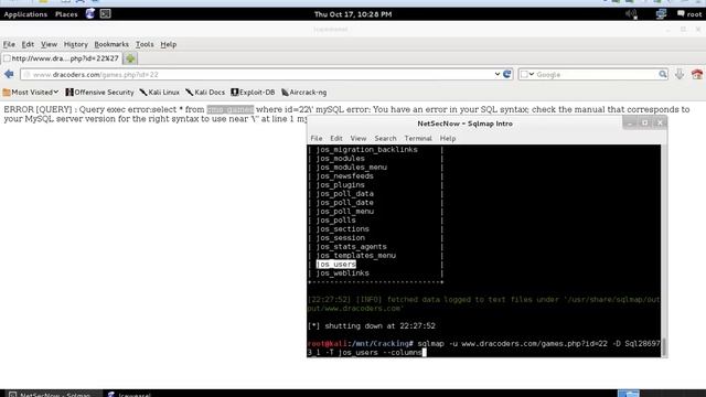 Website Hacking Full live video - SQL Injections - Sqlmap Introduction смотреть онлайн