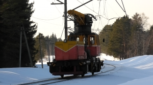 МПТ4-858 следует по перегону Ясашная - Алапаевск