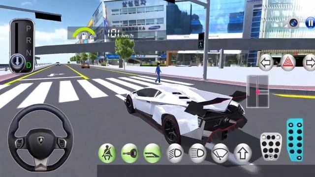 3D Driving Class Simulation - Funny Police Officer Refuel His Super Car Gas Crazy Driving Gameplay смотреть онлайн