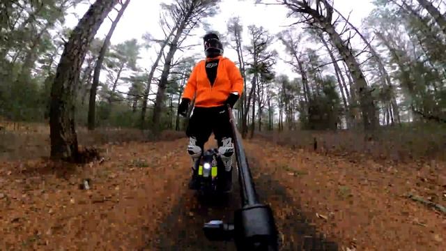 ENDOR FOREST RIDE | KINGSONG 16X ELECTRIC UNICYCLE | EUC WORLD AVAS SPEEDER BIKE | GOPRO MAX 360 VI смотреть онлайн