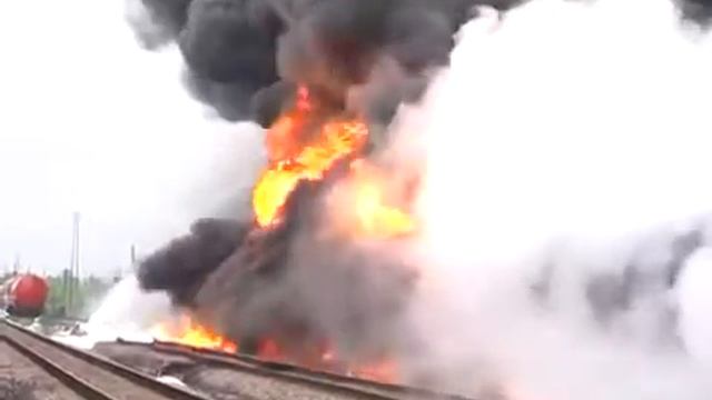 Пожар в г Н Новгород на жд ст Горький Сортировочный смотреть онлайн