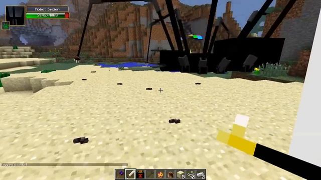 Minecraft Mods - GIANT ROBOT SPIDER ! ( Orespawn / Mod Showcase) смотреть онлайн
