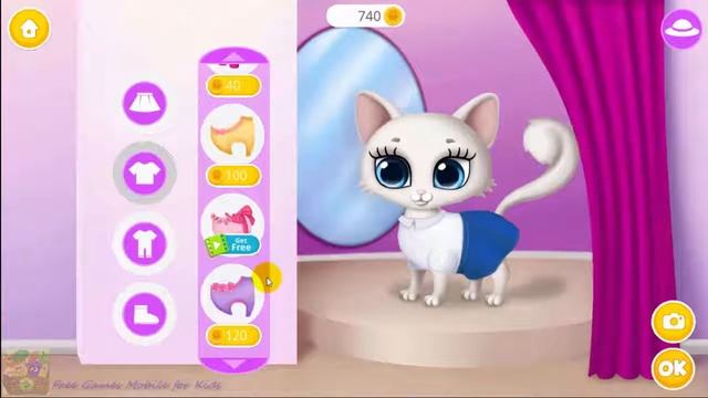 Kitty Meow Meow - My Cute Cat ! Game Mobile Free for Kids ! Take care of your new pocket pet ! смотреть онлайн