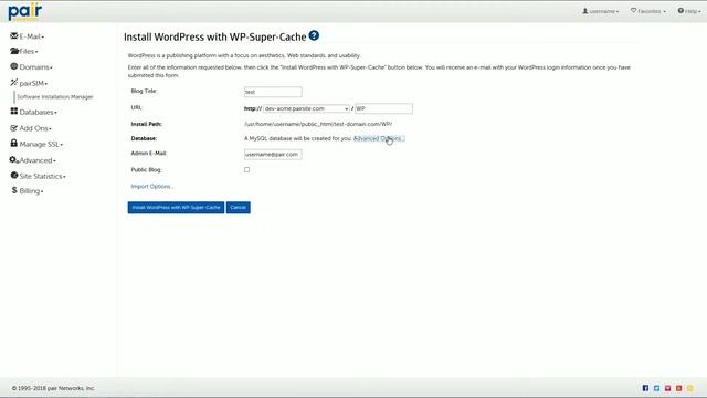 WordPress Installation with pairSIM смотреть онлайн
