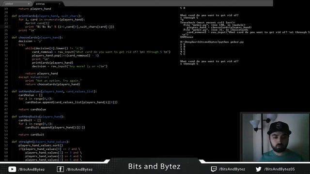 Jacks or Better in Python (text based) Day 3 - 5 / 5 смотреть онлайн