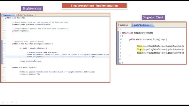 Singleton Design Pattern - Implementation смотреть онлайн