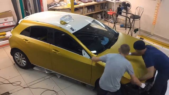 Mercedes-Benz A180, Автовинил , Оклейка смотреть онлайн