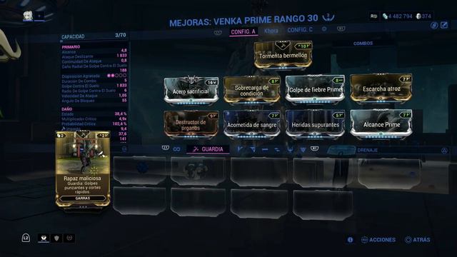 WARFRAME- VENKA PRIME BUILD BRUTAL PARA CAMINO DE ACERO Y ARMA PARA KHORA PRIME смотреть онлайн