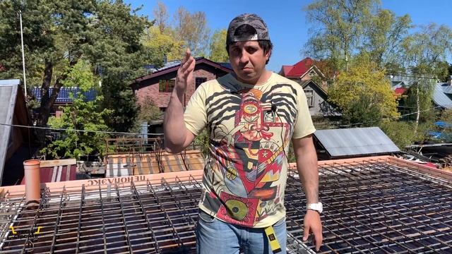 Заливка перекрытия в доме из газобетона. Стойки, опалубка, проходки перекрытия. Сестрорецк (5 серия смотреть онлайн