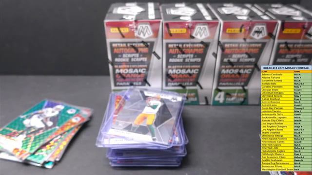 GRIFF BREAKS #13 2020 MOSAIC Football Blasters, Hangers and Cello Packs смотреть онлайн