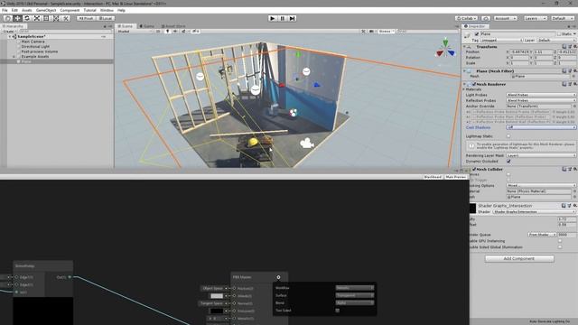 Intersection Material using Shader Graph in Unity смотреть онлайн