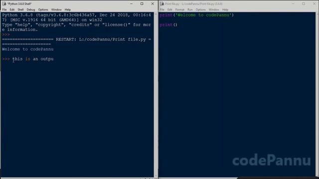 L1 - Wk 1 - V1 - Simple & easy way to print in python | Python for students смотреть онлайн