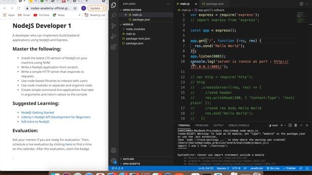 Basic NodeJs смотреть онлайн