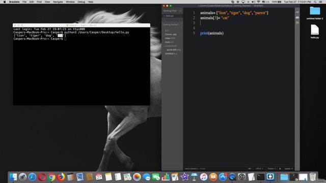 3 change an element from a list , python смотреть онлайн