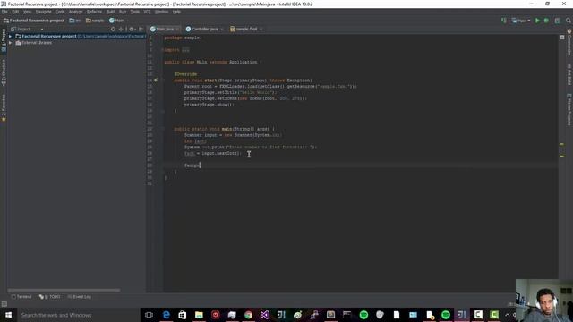 Find Factorial Recursively in Java смотреть онлайн