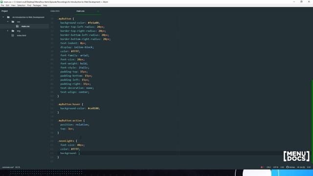 An Intro to Web Development - CSS Classes (Episode 7) | MenuDocs смотреть онлайн