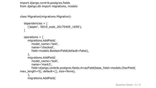 Django : django.db.utils.OperationalError: near "[]": syntax error смотреть онлайн