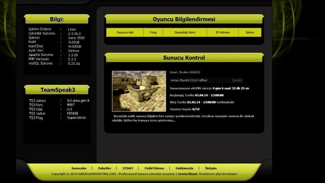Counter Strike PHP Yönetim Paneli смотреть онлайн