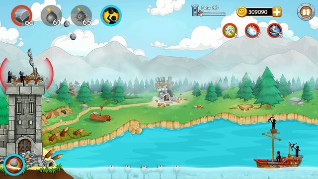 80 ДНЕЙ С ПИРАТАМИ. ФИНАЛ Катапульта: Атака пиратов The Catapult:Clash With Pirates.Игры для андрои смотреть онлайн