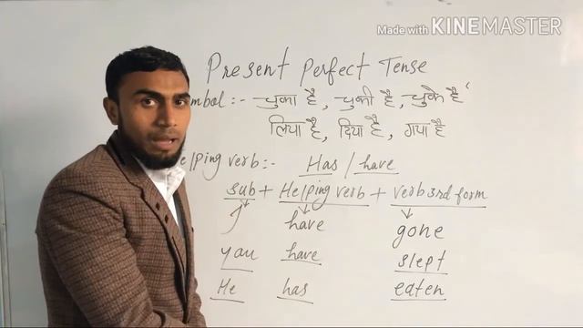 Present Perfect Tense in Hindi / English Grammar / Rules &Example. смотреть онлайн