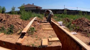 Опалубка для ленточного фундамента своими руками. Часть 1. Как сделать основание опалубки.