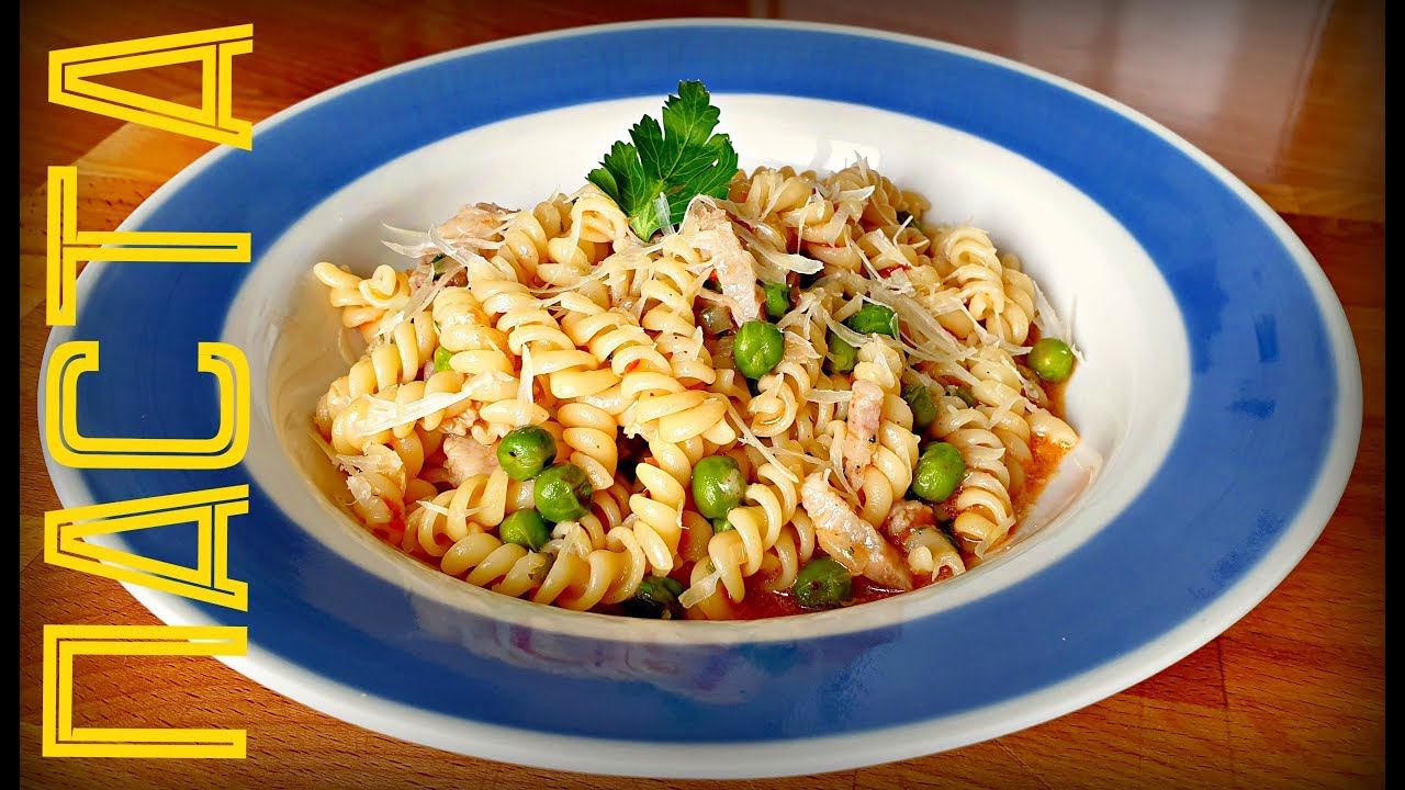 ПАСТА С САЛОМ | PASTA WITH BACON смотреть онлайн