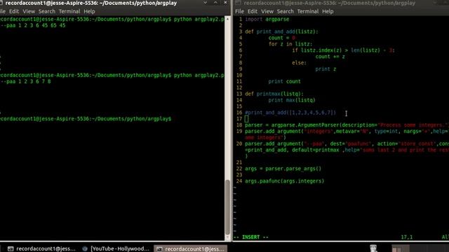 argument parsing with python смотреть онлайн