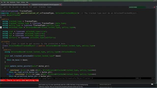 Live C++ coding: Applying threadsafe::ObjectTracker to cppgraphviz. смотреть онлайн