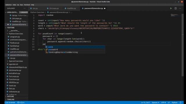 Password Generator using Python | Python Exercises #8 смотреть онлайн