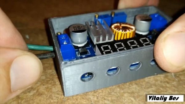 Понижающий-повышающий DC DC преобразователь на базе XL4015 обзор и 3D печать корпуса.