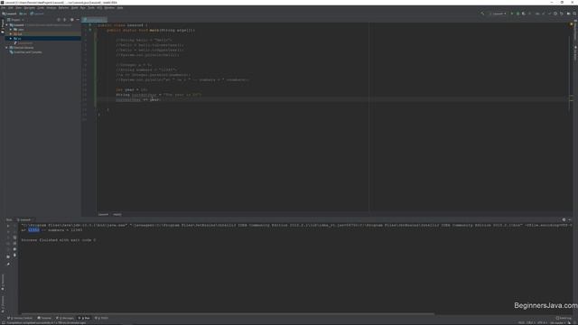 Beginners Java 2018 -- Lesson 4 -- String / Integer Methods, review, and more смотреть онлайн