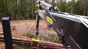 Порядок работы лесного манипулятора