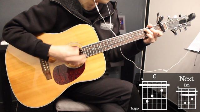 Happy - Pharrell Williams Guitar Cover for Beginner Playing by [Musicdrawing] (1/2) смотреть онлайн
