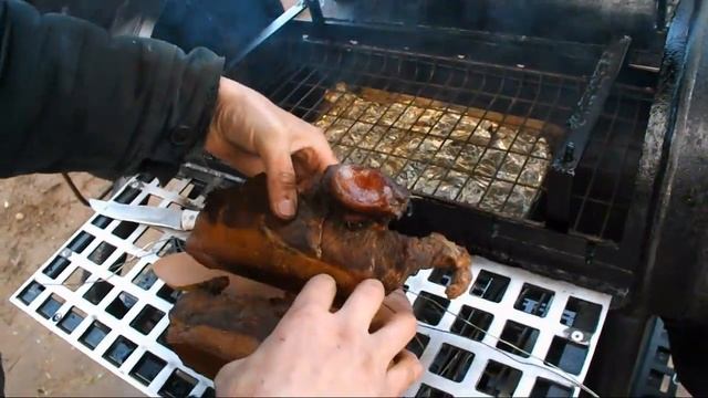 Коптильня +Мангал +Барбекю +Вертел! 4 в1 ! Коптим Мясо и Жарим Шашлык! смотреть онлайн