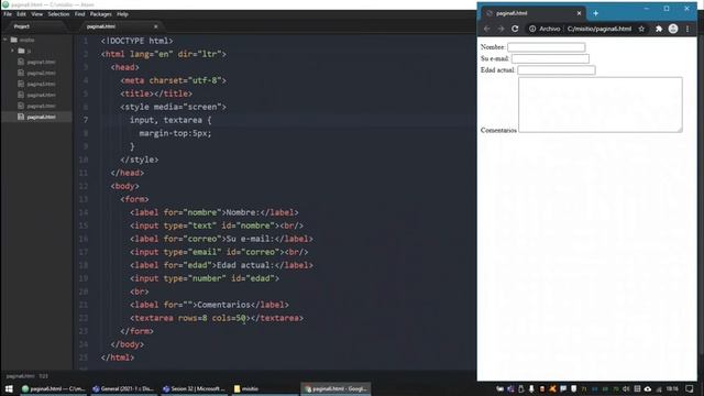 084 Formularios en HTML: TextArea, atributos required, autofocus y personalizar botón submit смотреть онлайн